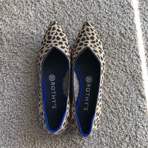 Rothy's Pointed Toe Flat in Leopard